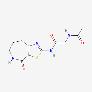 2-acetamido-N-(4-oxo-5,6,7,8-tetrahydro-4H-thiazolo[5,4-c]azepin-2-yl)acetamide