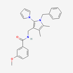 N-({1'-benzyl-4',5'-dimethyl-1'H-[1,2'-bipyrrole]-3'-yl}methyl)-3-methoxybenzamide