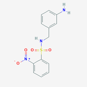 molecular formula C13H13N3O4S B2577171 N-メチル-N-(4-アミノフェニル)-3-メトキシアニリン CAS No. 1155968-75-4