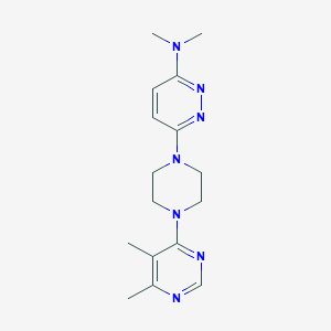 6-[4-(5,6-dimethylpyrimidin-4-yl)piperazin-1-yl]-N,N-dimethylpyridazin-3-amine