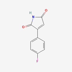 molecular formula C10H6FNO2 B2577174 3-(4-Fluorophenyl)-1H-pyrrole-2,5-dione CAS No. 21724-98-1