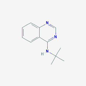 molecular formula C12H15N3 B257718 N-tert-butylquinazolin-4-amine 