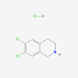 molecular formula C9H10Cl3N B2577180 6,7-Dichloro-1,2,3,4-tetrahydroisoquinoline hydrochloride CAS No. 73075-49-7