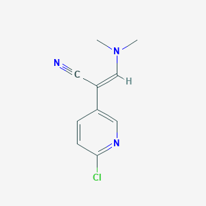 molecular formula C10H10ClN3 B2577181 (Z)-2-(6-chloro-3-pyridinyl)-3-(dimethylamino)-2-propenenitrile CAS No. 1092346-79-6