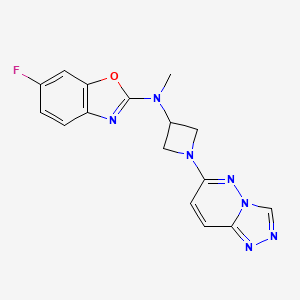 molecular formula C16H14FN7O B2577183 6-fluoro-N-methyl-N-(1-{[1,2,4]triazolo[4,3-b]pyridazin-6-yl}azetidin-3-yl)-1,3-benzoxazol-2-amine CAS No. 2199211-12-4