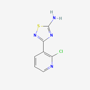 molecular formula C7H5ClN4S B2577195 3-(2-氯吡啶-3-基)-1,2,4-噻二唑-5-胺 CAS No. 1909325-80-9