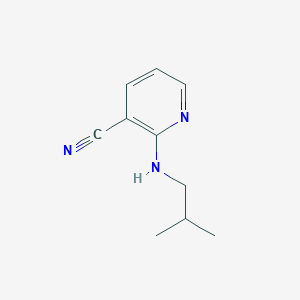 molecular formula C10H13N3 B2577200 2-(Isobutylamino)nicotinonitrile CAS No. 77276-32-5