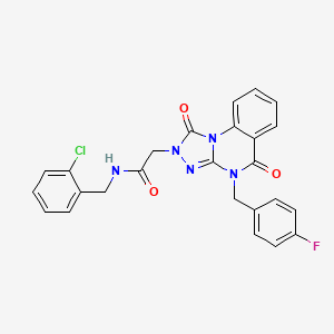 N-(2-chlorobenzyl)-2-(4-(4-fluorobenzyl)-1,5-dioxo-4,5-dihydro-[1,2,4]triazolo[4,3-a]quinazolin-2(1H)-yl)acetamide