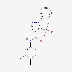 N-(3,4-dimethylphenyl)-1-phenyl-5-(trifluoromethyl)-1H-pyrazole-4-carboxamide