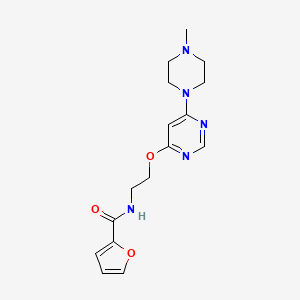 N-(2-((6-(4-methylpiperazin-1-yl)pyrimidin-4-yl)oxy)ethyl)furan-2-carboxamide