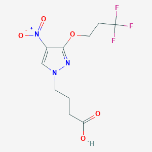 4-[4-nitro-3-(3,3,3-trifluoropropoxy)-1H-pyrazol-1-yl]butanoic acid