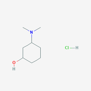 molecular formula C8H18ClNO B2577320 3-(Dimethylamino)cyclohexan-1-ol;hydrochloride CAS No. 2260936-73-8