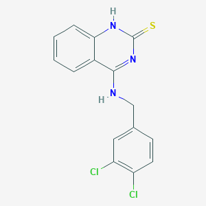 molecular formula C15H11Cl2N3S B2577331 4-[(3,4-dichlorophenyl)methylamino]-1H-quinazoline-2-thione CAS No. 440322-36-1