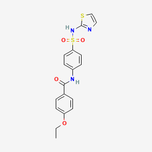 molecular formula C18H17N3O4S2 B2577380 4-乙氧基-N-[4-(1,3-噻唑-2-基磺酰胺)苯基]苯甲酰胺 CAS No. 307509-24-6