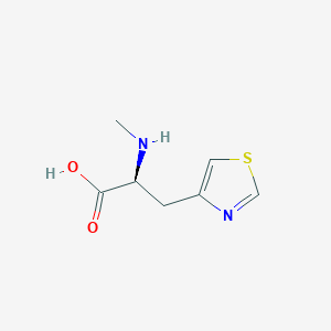 molecular formula C7H10N2O2S B2577389 H-MeAla(4-Thz)-OH CAS No. 2131118-50-6