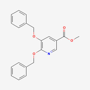 molecular formula C21H19NO4 B2577396 Methyl 5,6-Bis(benzyloxy)nicotinate CAS No. 2070896-62-5