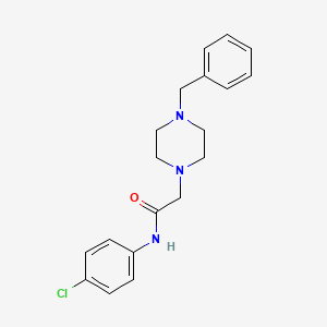 molecular formula C19H22ClN3O B2577422 2-(4-benzylpiperazin-1-yl)-N-(4-chlorophenyl)acetamide CAS No. 54257-88-4