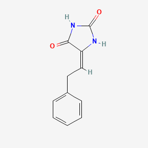 molecular formula C11H10N2O2 B2577443 5-Phenethylidene-imidazolidine-2,4-dione CAS No. 135352-68-0
