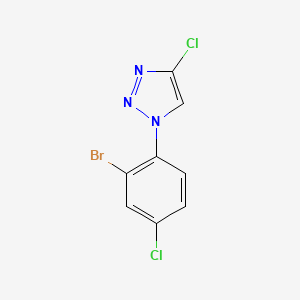 molecular formula C8H4BrCl2N3 B2577462 1-(2-溴-4-氯苯基)-4-氯三唑 CAS No. 1445866-57-8