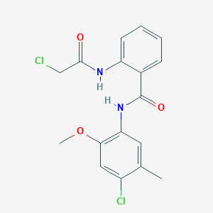 2-[(2-chloroacetyl)amino]-N-(4-chloro-2-methoxy-5-methylphenyl)benzamide