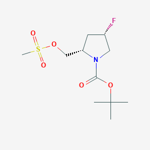 tert-Butyl (2S,4S)-4-fluoro-2-(((methylsulfonyl)oxy)methyl)pyrrolidine-1-carboxylate