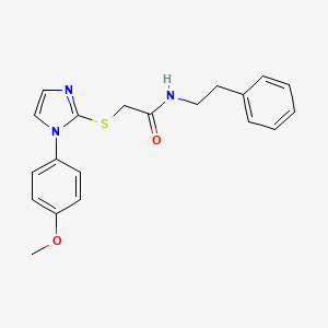 2-((1-(4-methoxyphenyl)-1H-imidazol-2-yl)thio)-N-phenethylacetamide
