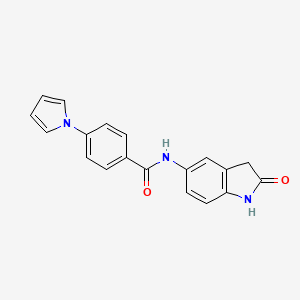 N-(2-oxoindolin-5-yl)-4-(1H-pyrrol-1-yl)benzamide