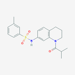 N-(1-isobutyryl-1,2,3,4-tetrahydroquinolin-7-yl)-3-methylbenzenesulfonamide