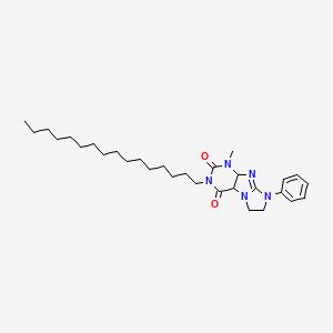 B2577491 3-hexadecyl-1-methyl-8-phenyl-1H,2H,3H,4H,6H,7H,8H-imidazo[1,2-g]purine-2,4-dione CAS No. 1331135-76-2