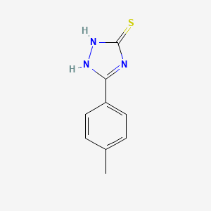 molecular formula C9H9N3S B2577493 5-(4-methylphenyl)-4H-1,2,4-triazole-3-thiol CAS No. 64310-34-5