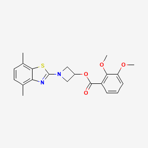 1-(4,7-Dimethylbenzo[d]thiazol-2-yl)azetidin-3-yl 2,3-dimethoxybenzoate