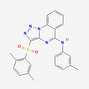 3-[(2,5-dimethylphenyl)sulfonyl]-N-(3-methylphenyl)[1,2,3]triazolo[1,5-a]quinazolin-5-amine