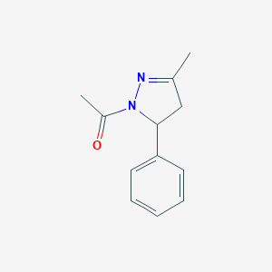 molecular formula C12H14N2O B257757 1-acetyl-3-methyl-5-phenyl-4,5-dihydro-1H-pyrazole CAS No. 100134-56-3