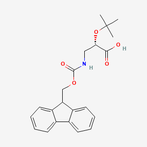 molecular formula C22H25NO5 B2577576 (2S)-3-(9H-Fluoren-9-ylmethoxycarbonylamino)-2-[(2-methylpropan-2-yl)oxy]propanoic acid CAS No. 2503155-72-2