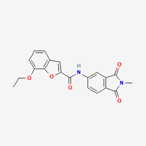 molecular formula C20H16N2O5 B2577598 7-乙氧基-N-(2-甲基-1,3-二氧代异吲哚啉-5-基)苯并呋喃-2-甲酰胺 CAS No. 921874-89-7