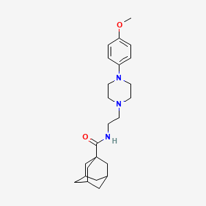 molecular formula C24H35N3O2 B2577602 N-{2-[4-(4-methoxyphenyl)piperazin-1-yl]ethyl}adamantane-1-carboxamide CAS No. 1049438-21-2