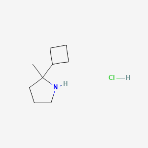 2-Cyclobutyl-2-methylpyrrolidine;hydrochloride