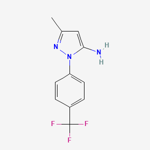 3-Methyl-1-[4-(trifluoromethyl)phenyl]-1H-pyrazol-5-amine