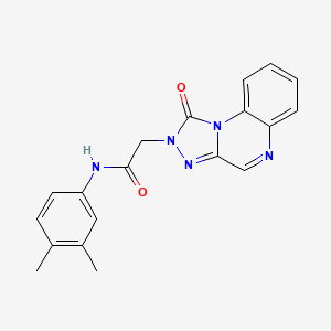 molecular formula C19H17N5O2 B2577630 N-(3,4-dimethylphenyl)-2-(1-oxo-[1,2,4]triazolo[4,3-a]quinoxalin-2(1H)-yl)acetamide CAS No. 1031619-69-8