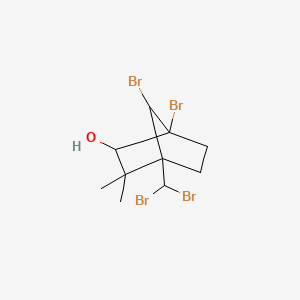 molecular formula C10H14Br4O B2577631 1,7-Dibromo-4-(dibromomethyl)-3,3-dimethylbicyclo[2.2.1]heptan-2-ol CAS No. 252332-06-2