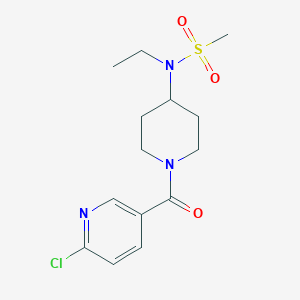 N-[1-(6-chloropyridine-3-carbonyl)piperidin-4-yl]-N-ethylmethanesulfonamide