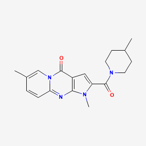 1,7-dimethyl-2-(4-methylpiperidine-1-carbonyl)pyrido[1,2-a]pyrrolo[2,3-d]pyrimidin-4(1H)-one