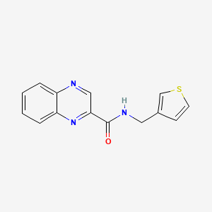 N-(thiophen-3-ylmethyl)quinoxaline-2-carboxamide