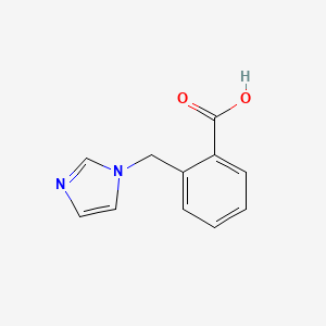 molecular formula C11H10N2O2 B2577660 2-Imidazol-1-ylmethyl-benzoic acid CAS No. 883543-82-6