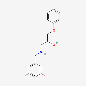 1-[(3,5-Difluorobenzyl)amino]-3-phenoxy-2-propanol
