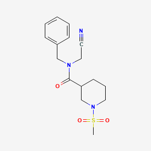 N-benzyl-N-(cyanomethyl)-1-methanesulfonylpiperidine-3-carboxamide
