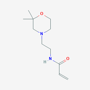 molecular formula C11H20N2O2 B2577700 N-[2-(2,2-Dimethylmorpholin-4-yl)ethyl]prop-2-enamide CAS No. 2175508-20-8