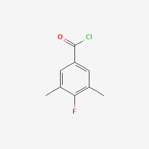 molecular formula C9H8ClFO B2577711 4-Fluoro-3,5-dimethylbenzoyl chloride CAS No. 886501-66-2
