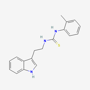 molecular formula C18H19N3S B2577723 1-[2-(1H-indol-3-yl)ethyl]-3-(2-methylphenyl)thiourea CAS No. 431066-73-8
