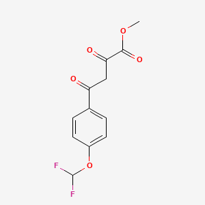 molecular formula C12H10F2O5 B2577726 Methyl 4-[4-(difluoromethoxy)phenyl]-2,4-dioxobutanoate CAS No. 832738-26-8